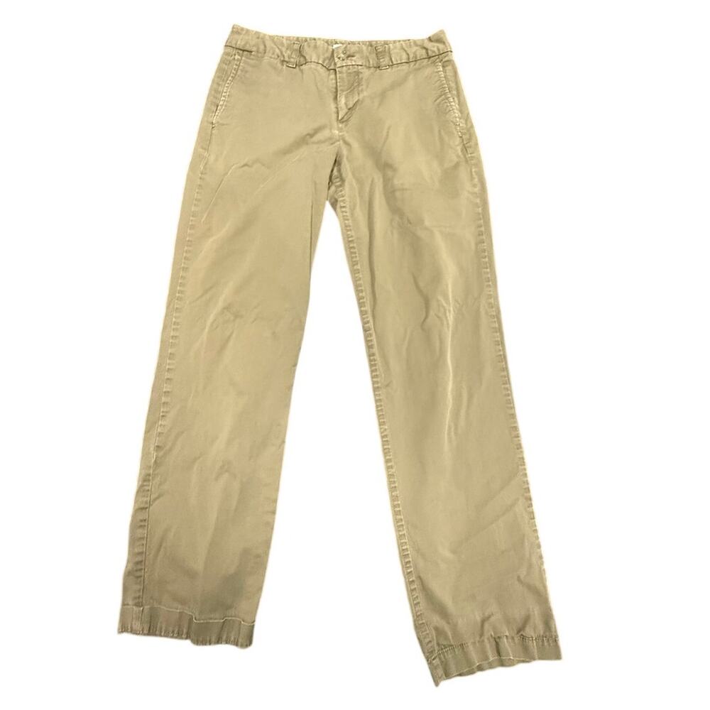 J.Crew Women's Olive Green Stretch Chino Straight Leg Casual Pants Size 4